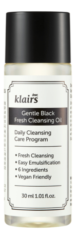 

Гидрофильное масло для лица Gentle Black Fresh Cleansing Oil: Масло 30мл, Гидрофильное масло для лица Gentle Black Fresh Cleansing Oil