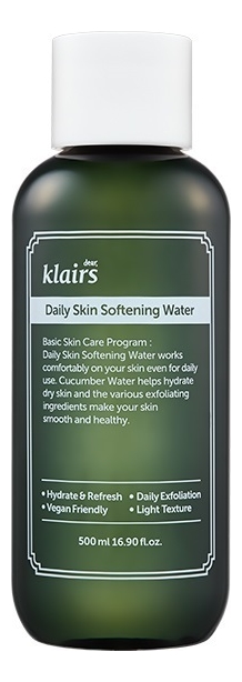 

Отшелушивающий тоник для лица Daily Skin Softening Water: Тоник 500мл, Отшелушивающий тоник для лица Daily Skin Softening Water