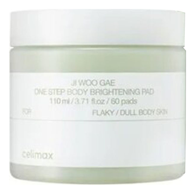 

Пэды-тонер для тела выравнивающие тон кожи Jiwoogae One Step Body Brightening Pad 60шт
