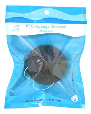 Спонж конняку с древесным угем ECO Sponge Charcoal