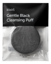 Dear, Klairs Спонж для умывания Gentle Black Cleansing Puff 5г
