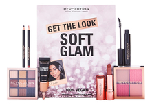 Revolution PRO Набор для макияжа Get The Look Soft Glam Makeup Gift Set (карандаш для глаз + помада + карандаш для губ + тушь для ресниц + палетка теней для век + палетка румян + база под тени)