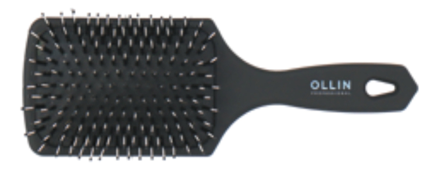 OLLIN Professional массажная щетка трапеция с комбинированной щетиной в ...