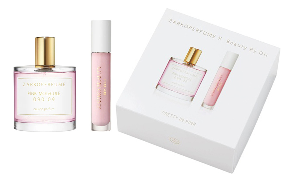 

PINK MOLeCULE 090.09: набор (п/вода 100мл + блеск д/губ 5,5мл), PINK MOLeCULE 090.09