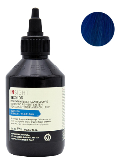 

Интенсивный пигмент для окрашивания волос Incolor Pigmenti Intensificanti Colore 150мл: Blue Velvet, Интенсивный пигмент для окрашивания волос Incolor Pigmenti Intensificanti Colore 150мл
