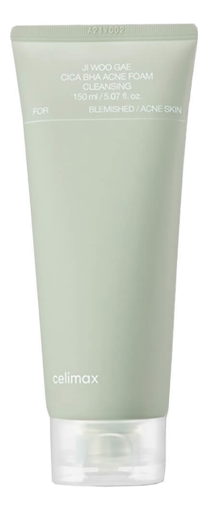 

Пенка для умывания с экстрактом центеллы азиатской Ji Woo Gae Cica BHA Acne Foam Cleansing 150мл