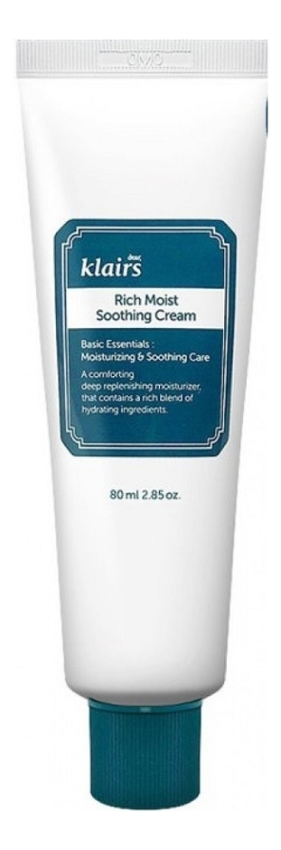 Крем для лица успокаивающий Rich Moist Soothing Cream 80мл dear klairs крем для лица успокаивающий rich moist soothing cream 3мл пробник