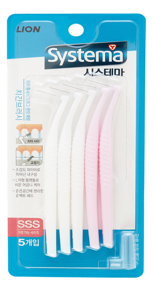 

Набор межзубных щеток от зубного камня Systema Interdental Brush SSS 0,8мм