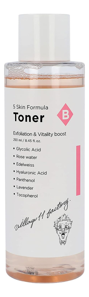 Отшелушивающий тонер для лица Skin Formula Toner B Exfoliation & Vitality 250мл тонер b
