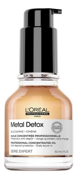 Концентрированное масло для волос Serie Expert Metal Detox 50мл