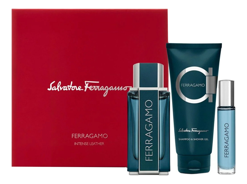 

Intense Leather: набор (п/вода 100мл + г/душа 100мл + п/вода 10мл), Intense Leather