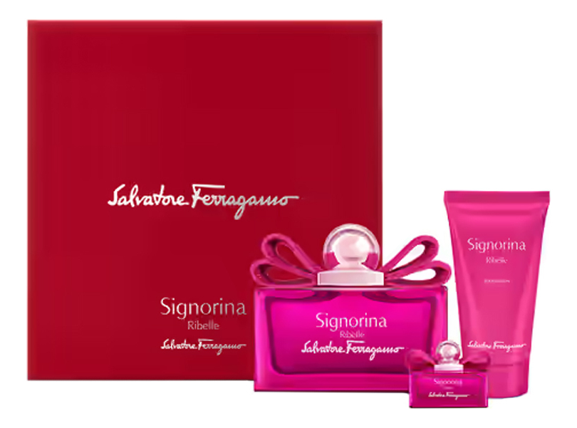 

Signorina Ribelle: набор (п/вода 100мл + п/вода 5мл + л/для тела 50мл), Signorina Ribelle