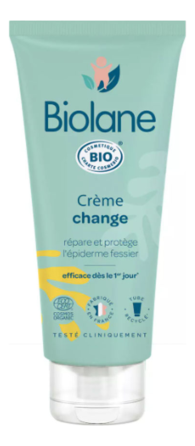 Органический крем под подгузник Bio Creme Change 100мл biolane органический крем под подгузник 100 мл biolane bio