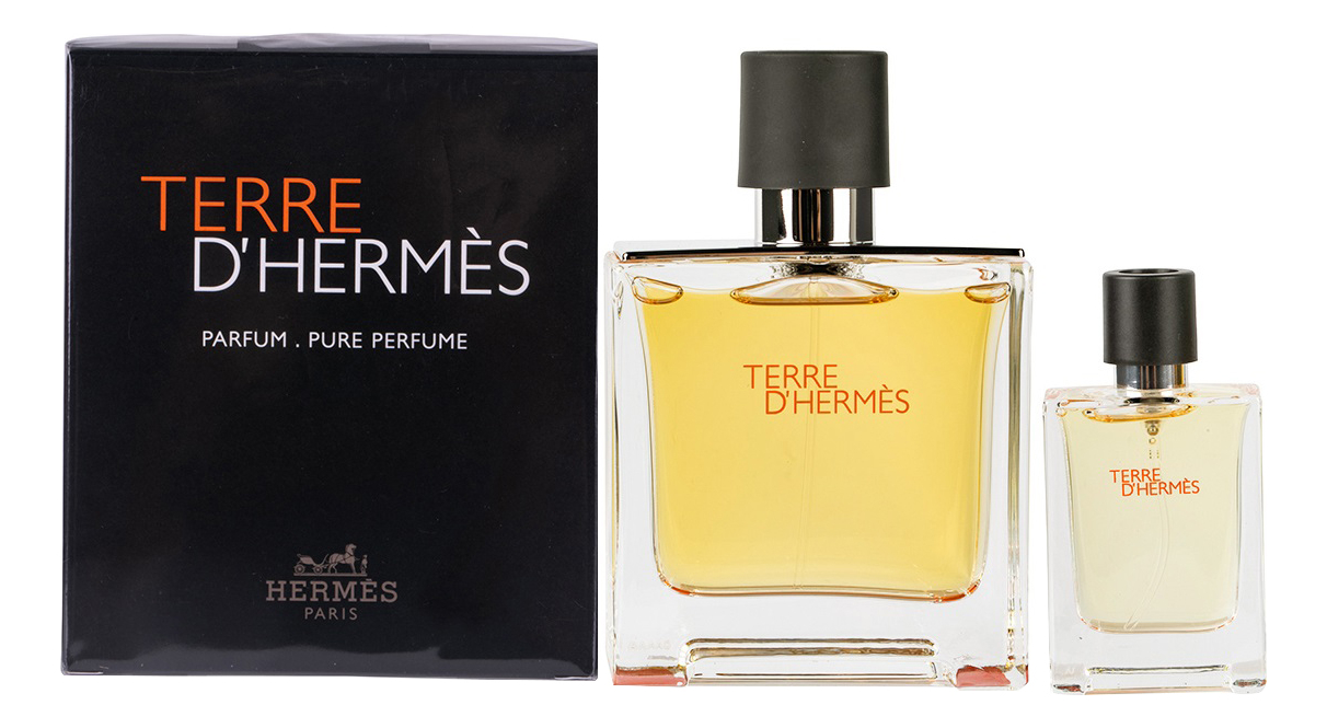 

Terre D'Hermes pour homme: набор (духи 75мл + духи 12,5мл), Terre D'Hermes Pour Homme