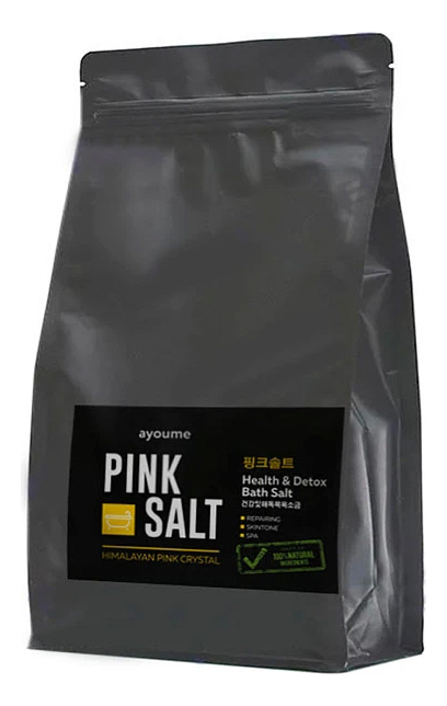 Гималайская розовая соль для ванны Pink Salt 800г соль для ванны гималайская ayoume pink salt 800 гр