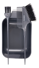 Dewal Набор для окрашивания волос Barber Style JPP244 (кисть 2шт + чаша для красителя 300мл)