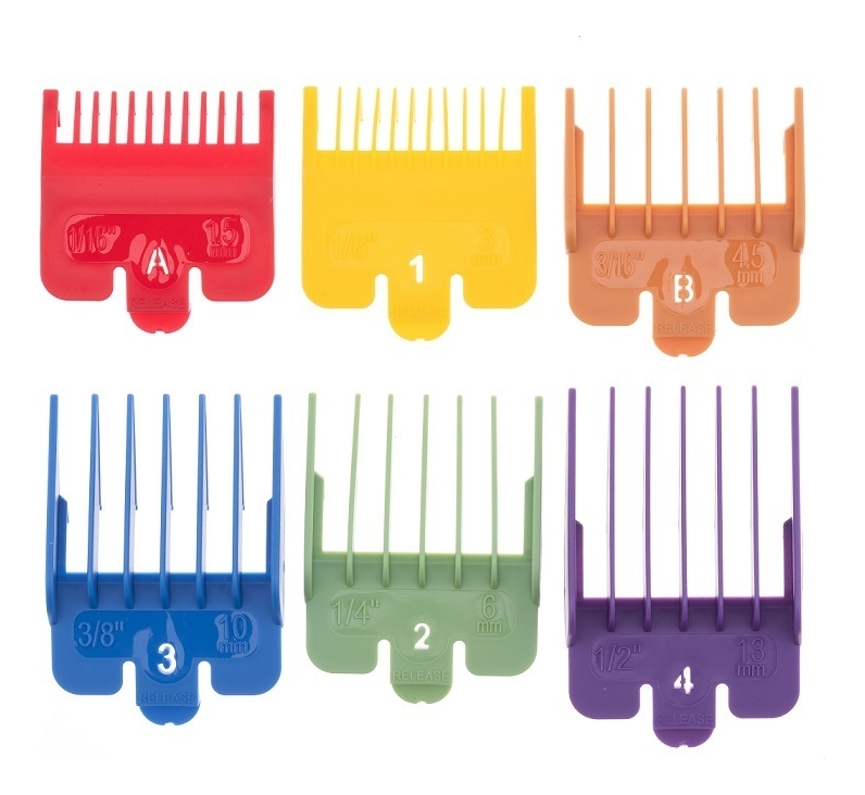 

Набор насадок для машинки Barber Style Neon (1,5, 3, 4,5, 6, 10, 13мм)