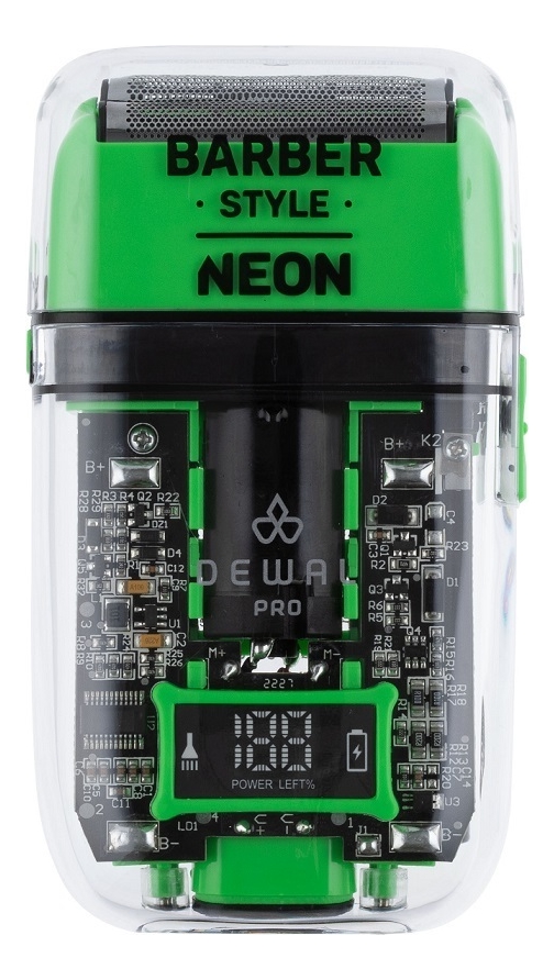 

Шейвер для проработки контуров и бороды Barber Style Neon 03-082 Green