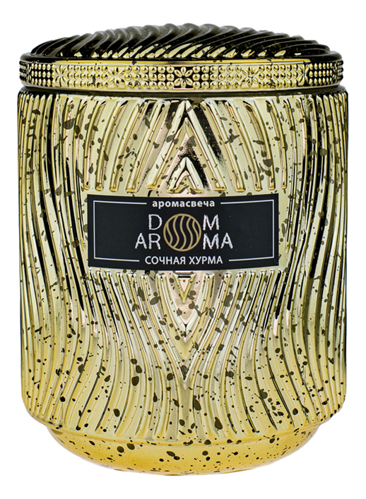 Ароматическая свеча Сочная хурма: свеча 420г (деревянный фитиль) свеча dom aroma свеча ароматическая сочная хурма
