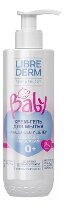 Крем-гель для купания новорожденных младенцев и детей Baby Cleansing Gel-Cream 0+ 250мл