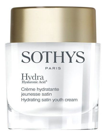 Легкий увлажняющий крем для лица Hydra Hyaluronic Acid4 Creme Hydratante Satin 50мл sothys легкий увлажняющий омолаживающий крем hydra hyaluronic acid4 hydrating satin youth cream 15 мл