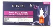 PHYTO Сыворотка против выпадения волос Phytocyane Traitement Antichute Femme 87% 12*5мл
