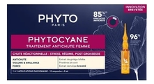 PHYTO Сыворотка против выпадения волос Phytocyane Traitement Antichute Femme 85% 12*5мл