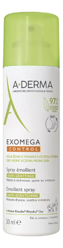 Смягчающий спрей-эмолент для лица и тела Exomega Control Spray Emollient 50мл