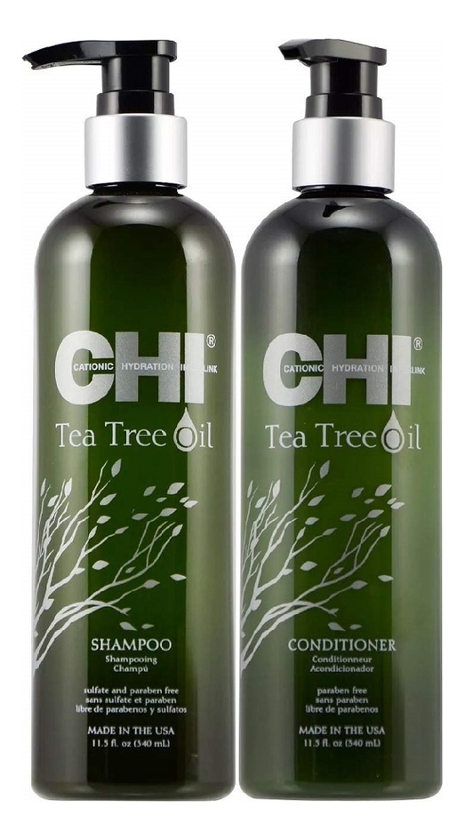 Набор для волос с маслом чайного дерева Tea Tree Oil 2*340мл (кондиционер + шампунь) шампунь для волос с маслом чайного дерева tea tree oil shampoo шампунь 340мл