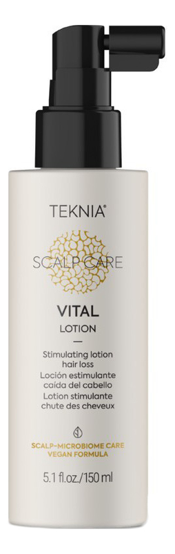 

Стимулирующий лосьон против выпадения волос Teknia Scalp Care Vital Lotion 150мл