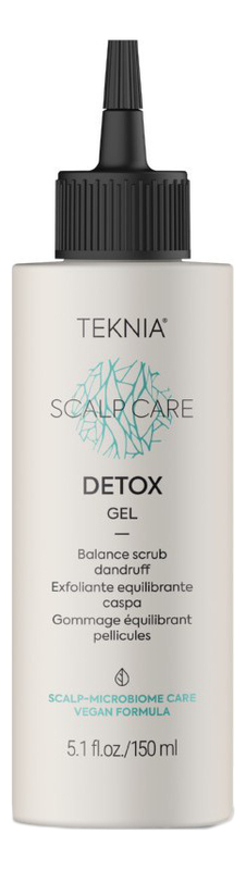 Отшелушивающий скраб-гель для кожи головы от перхоти Teknia Scalp Care Detox Gel 150мл