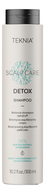 

Мицеллярный балансирующий шампунь против перхоти Teknia Scalp Care Detox Shampoo: Шампунь 300мл, Мицеллярный балансирующий шампунь против перхоти Teknia Scalp Care Detox Shampoo