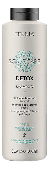 

Мицеллярный балансирующий шампунь против перхоти Teknia Scalp Care Detox Shampoo: Шампунь 1000мл, Мицеллярный балансирующий шампунь против перхоти Teknia Scalp Care Detox Shampoo