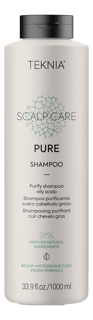 Очищающий шампунь для жирной кожи головы Teknia Scalp Care Pure Shampoo: Шампунь 1000мл