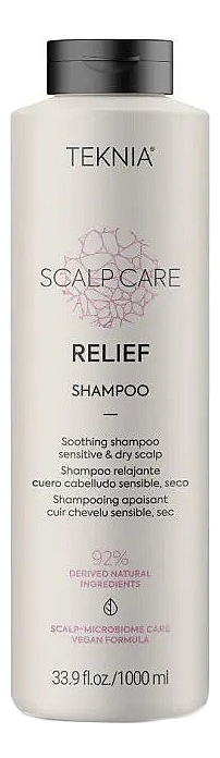 

Бессульфатный шампунь для чувствительной кожи головы Teknia Scalp Care Relief Shampoo: Шампунь 1000мл, Бессульфатный шампунь для чувствительной кожи головы Teknia Scalp Care Relief Shampoo