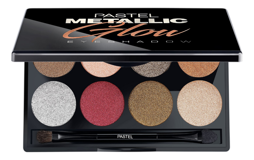 Палетка теней для век Metallic Glow Eyeshadow 8*2,5г