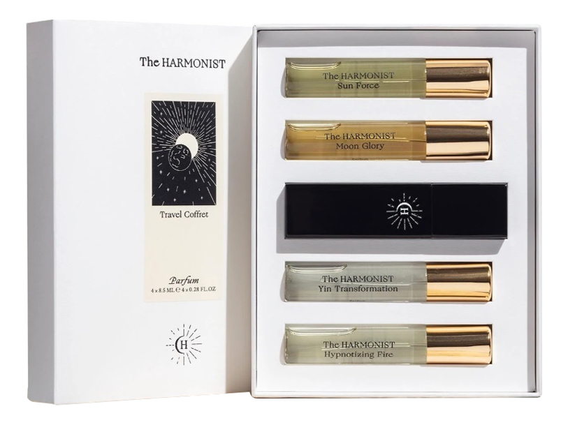 

Travel Coffret: набор духи 4*8,5мл (Yin Transformation + Hypnotizing Fire + Sun Force + Moon Glory + атомайзер), Travel Coffret