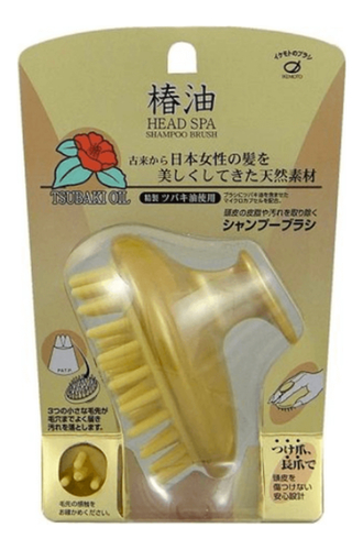 

Массажная щетка для волос с маслом камелии Head Spa Tsubaki Oil Shampoo Brush