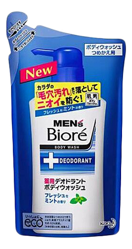 Гель-мыло для душа с ароматом свежей мяты Men's Body Wash: Гель 380мл (запасной блок)