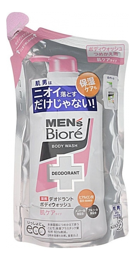 Гель-мыло для душа с цветочным ароматом Men's Body Wash: Гель 380мл (запасной блок)