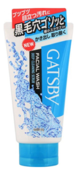 Пенка-скраб для лица с цитрусовым ароматом Gatsby Facial Wash Deep Cleaning Scrub 130г
