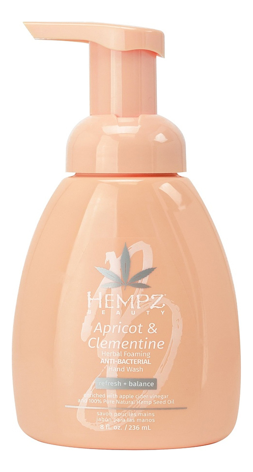 Мыло-мусс для рук Абрикос и клементин Apricot & Clementine Herbal Foaming Hand Wash 236мл