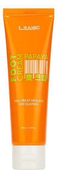 Пилинг-крем для ног с экстрактом папайи Med Treat Healing Exfoliating Foot Cream Papaya 100мл