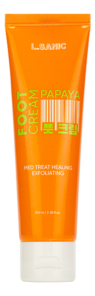 

Пилинг-крем для ног с экстрактом папайи Med Treat Healing Exfoliating Foot Cream Papaya 100мл