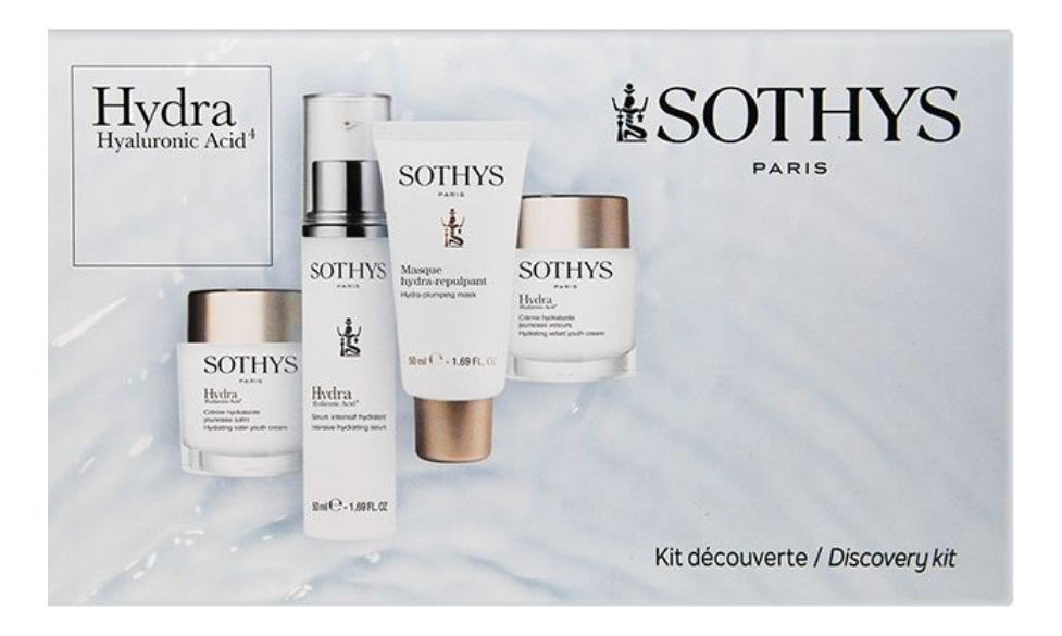 

Набор для лица Hydra Hyaluronic Acid4 (увлажняющая сыворотка Serum Intensif Hydratant 10мл + легкий крем Creme Hydratante Satin 15мл + насыщенный крем Creme Hydratante 15мл + маска Masque Hydra-Repulpant 15мл)