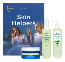 Skin Helpers Набор для сухой и обезвоженной кожи лица и тела Botanix (лосьон 200мл + маска 50мл + масло 200мл)