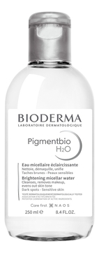 Осветляющая мицеллярная вода для снятия макияжа Pigmentbio H2O 250мл