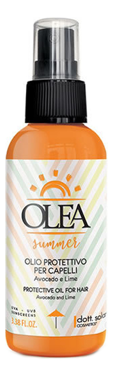 Защитное масло для волос с авокадо и лаймом Olea Summer Protective Oil For Hair Avocado And Lime 100мл защитное масло для волос с авокадо и лаймом olea summer 100 мл