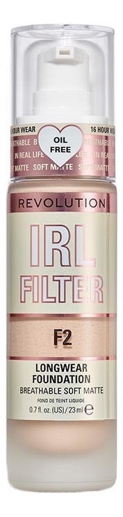 

Тональная основа для лица IRL Filter Longwear Foundation 23мл: F2, Тональная основа для лица IRL Filter Longwear Foundation 23мл