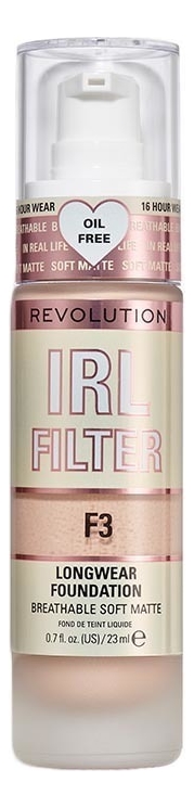 

Тональная основа для лица IRL Filter Longwear Foundation 23мл: F3, Тональная основа для лица IRL Filter Longwear Foundation 23мл
